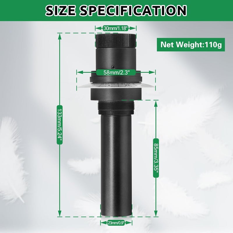 Tydeux Polar Telescope Finderscope for EQ-5 - Enjoy Northern and Southern Polar Beauty - Quick Eyepiece Focus Adjustment to Achieve Sharp Focus on Reticle - Image 3